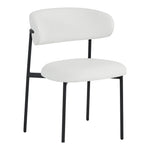 Lupita Vegan Leather Upholstered Dining Chair (760-C) in Off-White