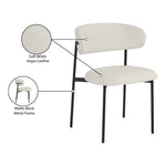 Lupita Vegan Leather Upholstered Dining Chair (760-C) in Off-White