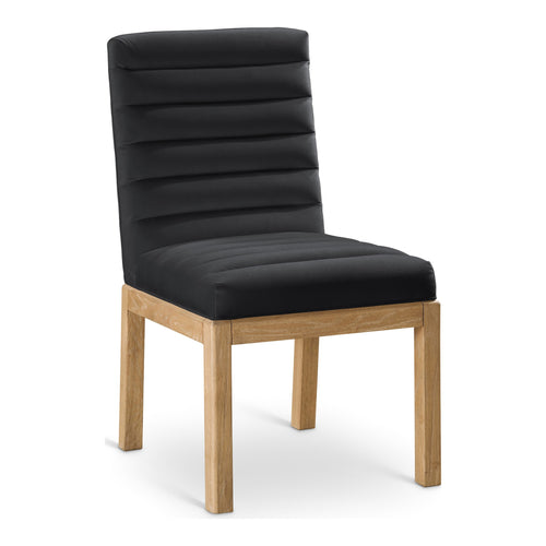 Evelyn Velvet Upholstered Dining Chair (901-C) in Black