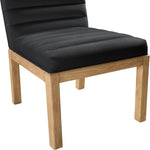 Evelyn Velvet Upholstered Dining Chair (901-C) in Black