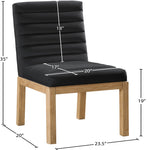 Evelyn Velvet Upholstered Dining Chair (901-C) in Black