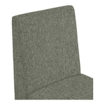 Benson Linen Textured Fabric Upholstered Dining Chair in Green