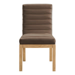 Evelyn Velvet Upholstered Dining Chair (901-C) in Brown