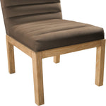 Evelyn Velvet Upholstered Dining Chair (901-C) in Brown