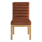 Evelyn Velvet Upholstered Dining Chair (901-C) in Cognac