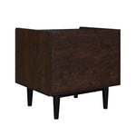 Duane 20" Fluted Nightstand (1-Drawer) in Black