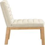 Evelyn Velvet Upholstered Dining Chair (901-C) in Cream
