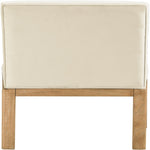 Evelyn Velvet Upholstered Dining Chair (901-C) in Cream