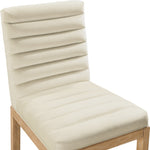 Evelyn Velvet Upholstered Dining Chair (901-C) in Cream