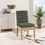 Evelyn Velvet Upholstered Dining Chair (901-C) in Green