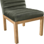 Evelyn Velvet Upholstered Dining Chair (901-C) in Green