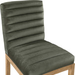 Evelyn Velvet Upholstered Dining Chair (901-C) in Green