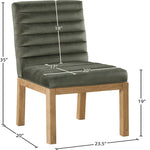 Evelyn Velvet Upholstered Dining Chair (901-C) in Green