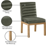 Evelyn Velvet Upholstered Dining Chair (901-C) in Green