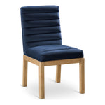 Evelyn Velvet Upholstered Dining Chair (901-C) in Navy