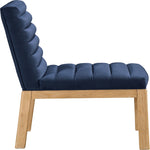 Evelyn Velvet Upholstered Dining Chair (901-C) in Navy