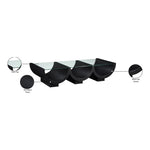 Beverwil Glass Top And Oak Veneer Base Coffee Table in Black