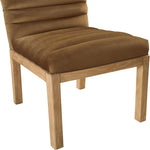Evelyn Velvet Upholstered Dining Chair (901-C) in Saddle