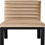 Evelyn Velvet Upholstered Dining Chair (902-C) in Beige