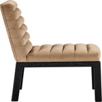 Evelyn Velvet Upholstered Dining Chair (902-C) in Beige