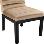 Evelyn Velvet Upholstered Dining Chair (902-C) in Beige