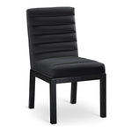 Evelyn Velvet Upholstered Dining Chair (902-C) in Black
