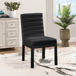 Evelyn Velvet Upholstered Dining Chair (902-C) in Black