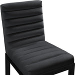Evelyn Velvet Upholstered Dining Chair (902-C) in Black