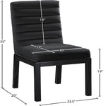 Evelyn Velvet Upholstered Dining Chair (902-C) in Black