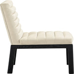 Evelyn Velvet Upholstered Dining Chair (902-C) in Cream