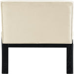 Evelyn Velvet Upholstered Dining Chair (902-C) in Cream