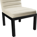 Evelyn Velvet Upholstered Dining Chair (902-C) in Cream