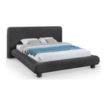 Blair Fabric Upholstered King Bed in Black