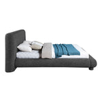 Blair Fabric Upholstered King Bed in Black