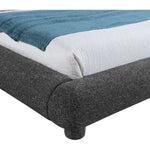 Blair Fabric Upholstered King Bed in Black