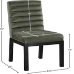 Evelyn Velvet Upholstered Dining Chair (902-C) in Green
