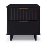 Granville 18" Nightstand (2-Drawer) in Black