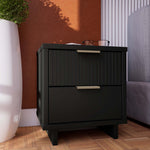 Granville 18" Nightstand (2-Drawer) in Black