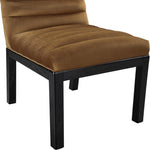 Evelyn Velvet Upholstered Dining Chair (902-C) in Saddle