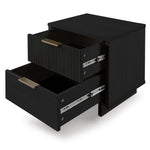Granville 18" Nightstand (2-Drawer) in Black