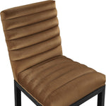 Evelyn Velvet Upholstered Dining Chair (902-C) in Saddle