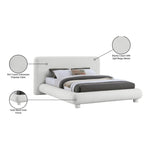 Blair Fabric Upholstered King Bed in Cream