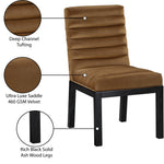 Evelyn Velvet Upholstered Dining Chair (902-C) in Saddle