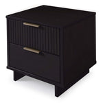 Granville 18" Nightstand (2-Drawer) in Black
