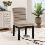 Evelyn Velvet Upholstered Dining Chair (902-C) in Taupe