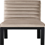 Evelyn Velvet Upholstered Dining Chair (902-C) in Taupe