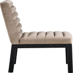 Evelyn Velvet Upholstered Dining Chair (902-C) in Taupe