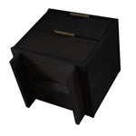 Granville 18" Nightstand (2-Drawer) in Black