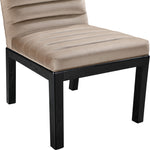 Evelyn Velvet Upholstered Dining Chair (902-C) in Taupe
