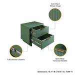 Granville 18" Nightstand (2-Drawer) in Sage Green